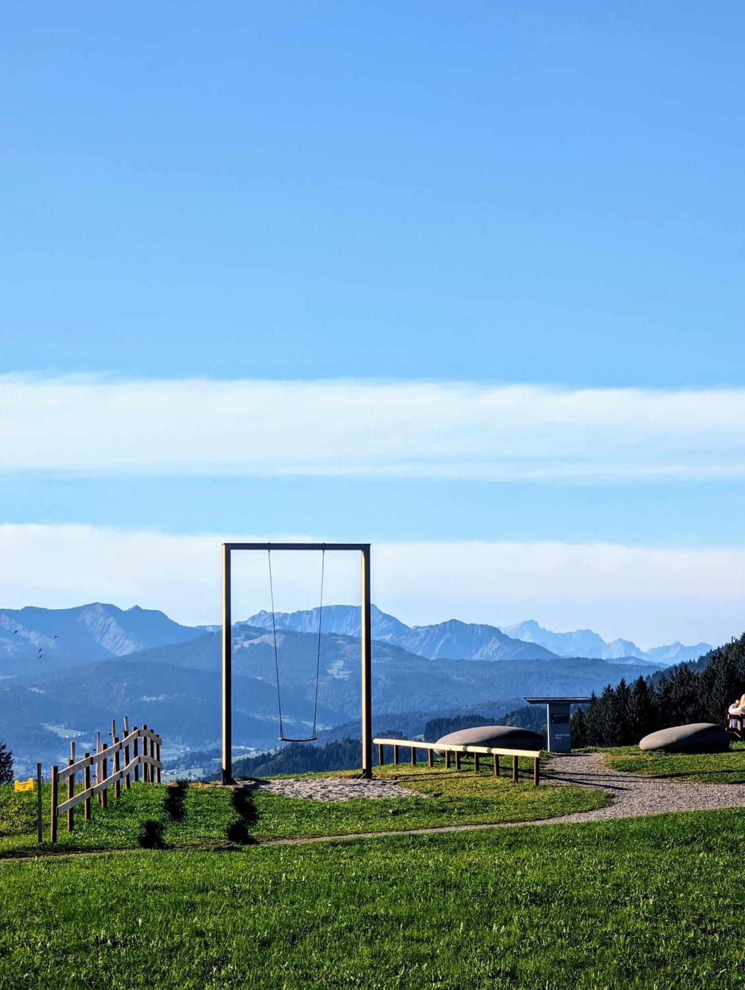 Ferienwohnung Bergpfote - Hund Herzlich Willkommen Scheidegg Buitenkant foto